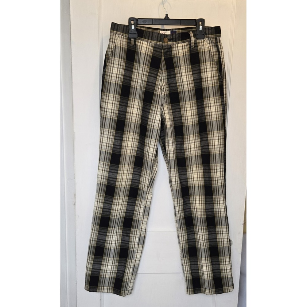 Phat Farm Y2K Men's Casual  100%‎ Cotton Plaid Pants Size 34 x 32